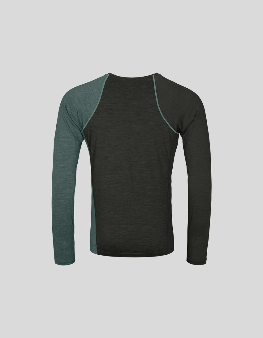 Aztech Mountain ORTOVOX MERINO TEC LONG SLEEVE SHIRT Dark Arctic Grey