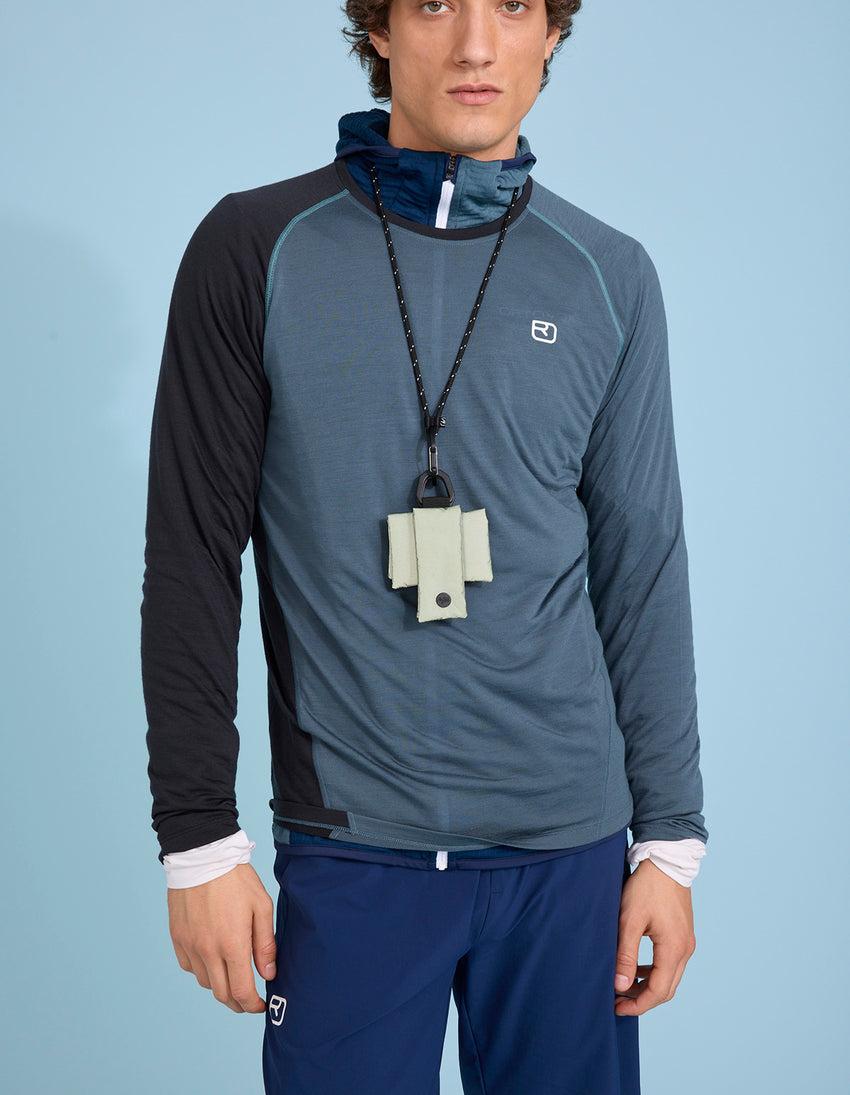 aztech mountain ORTOVOX MERINO TEC LONG SLEEVE SHIRT dark arctic grey