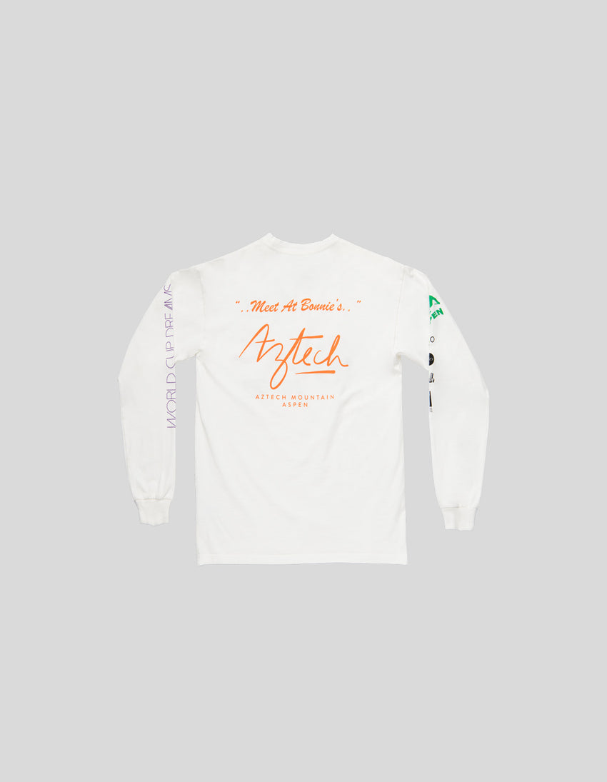 Aztech Mountain World Cup Dreams LS Tee Cloud White Multi