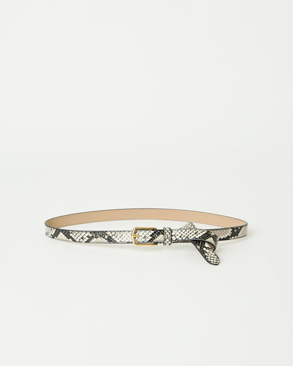 b Low The Belt CALVIN PYTHON LEATHER BELT