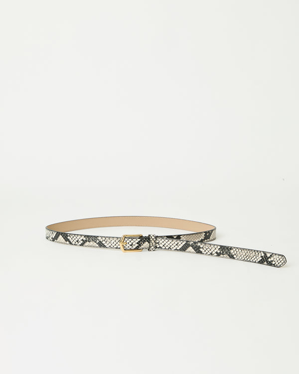 b Low The Belt CALVIN PYTHON LEATHER BELT