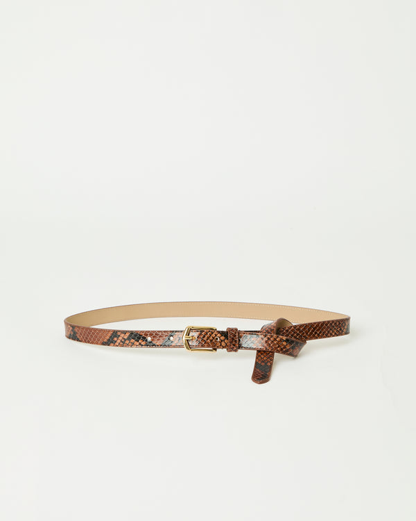 b low the belt CALVIN PYTHON LEATHER BELT