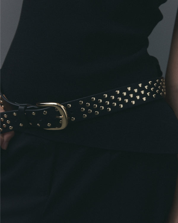 B Low The Belt IDRIS STUDDED LEATHER BELT