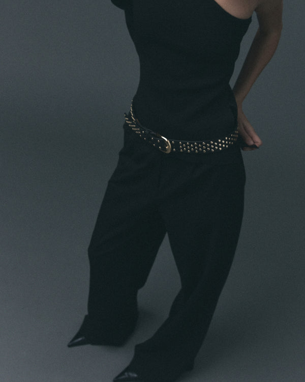 B Low The Belt IDRIS STUDDED LEATHER BELT