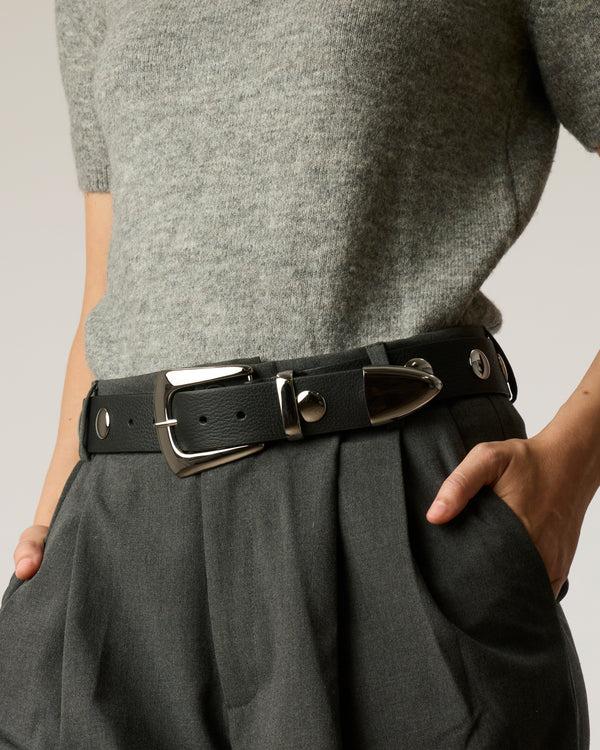 B Low The Belt JORDANA MINI MOTO LEATHER BELT