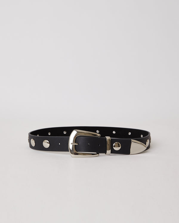 b low the belt JORDANA MINI MOTO LEATHER BELT