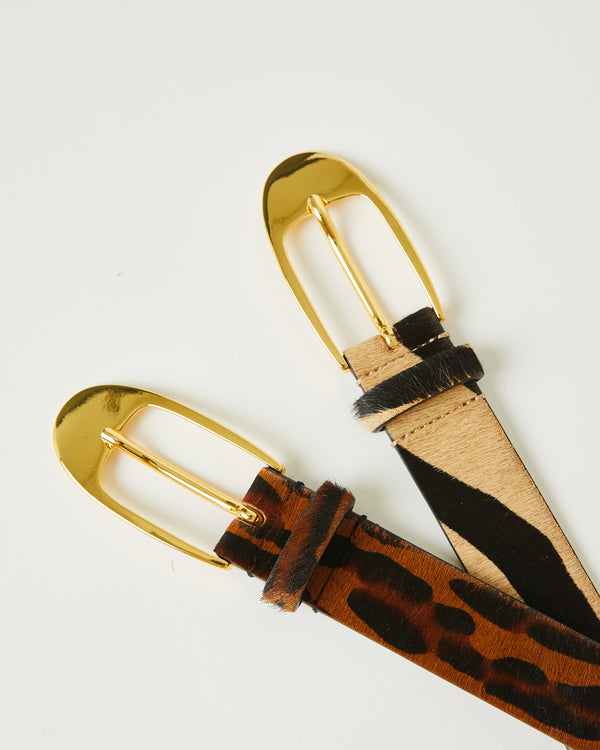 B Low The Belt JOSHUA CALF-HAIR LEATHER BELT