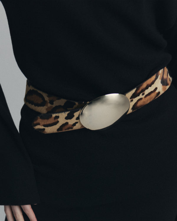 B Low The Belt JULIAN CALF-HAIR LEATHER BELT