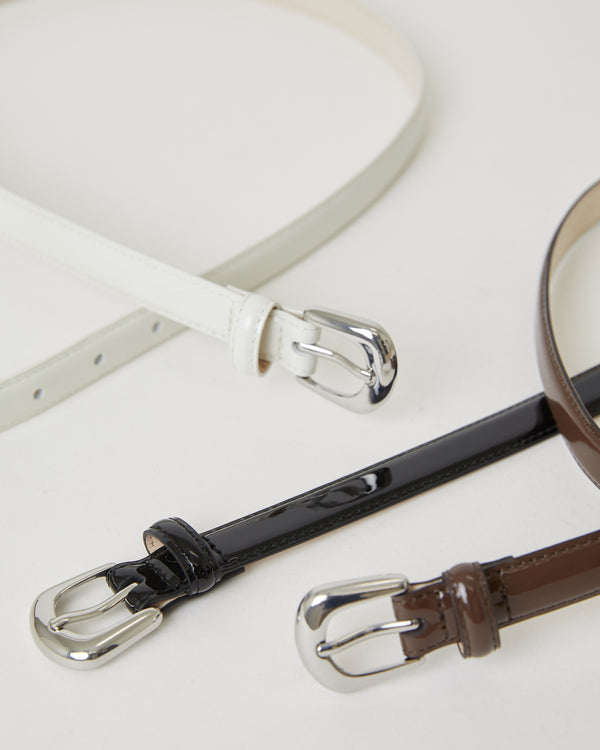 B Low The Belt KENNEDY MINI PATENT LEATHER BELT