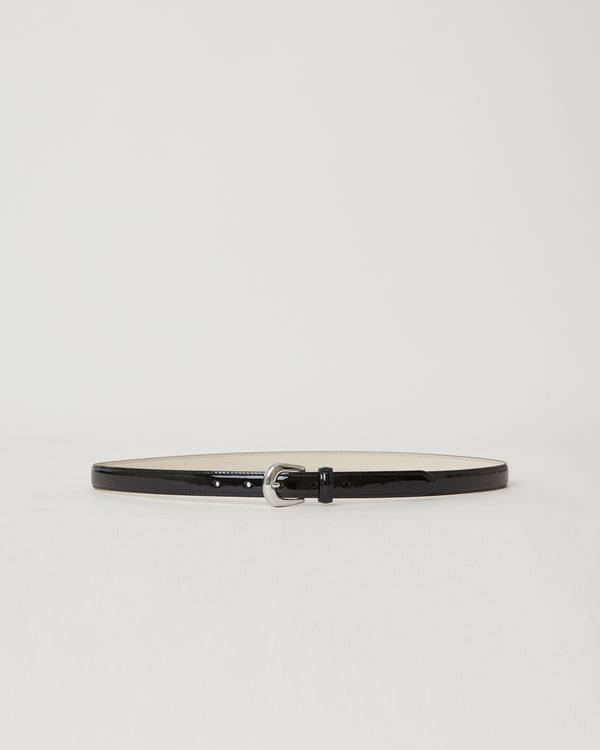 b low the belt KENNEDY MINI PATENT LEATHER BELT