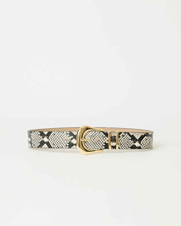 b low the belt KODA PYTHON LEATHER BELT