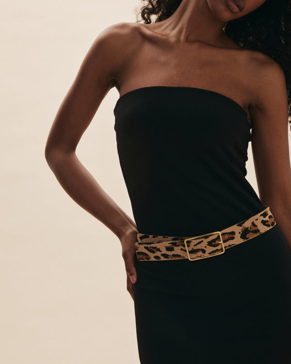 B Low The Belt MILLA CALF-HAIR LEATHER BELT
