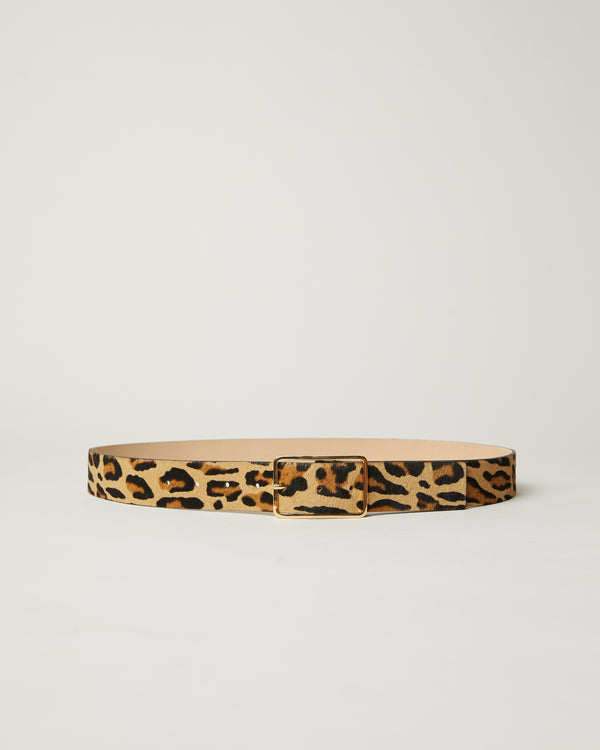 b low the belt MILLA CALF-HAIR LEATHER BELT