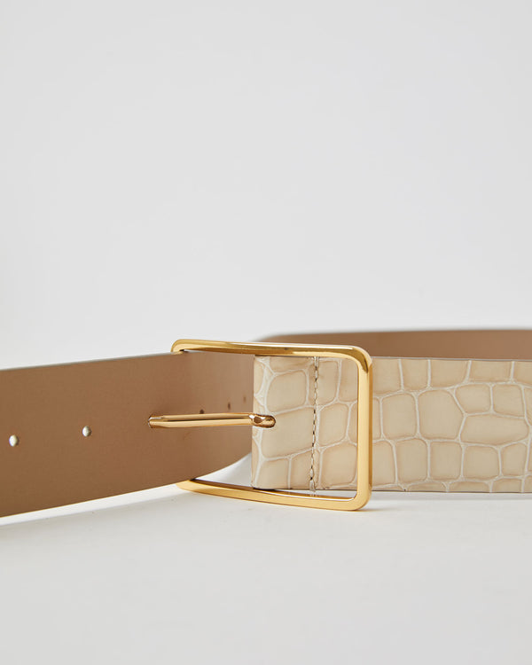 B Low The Belt MILLA CROCO LUSTER LEATHER BELT