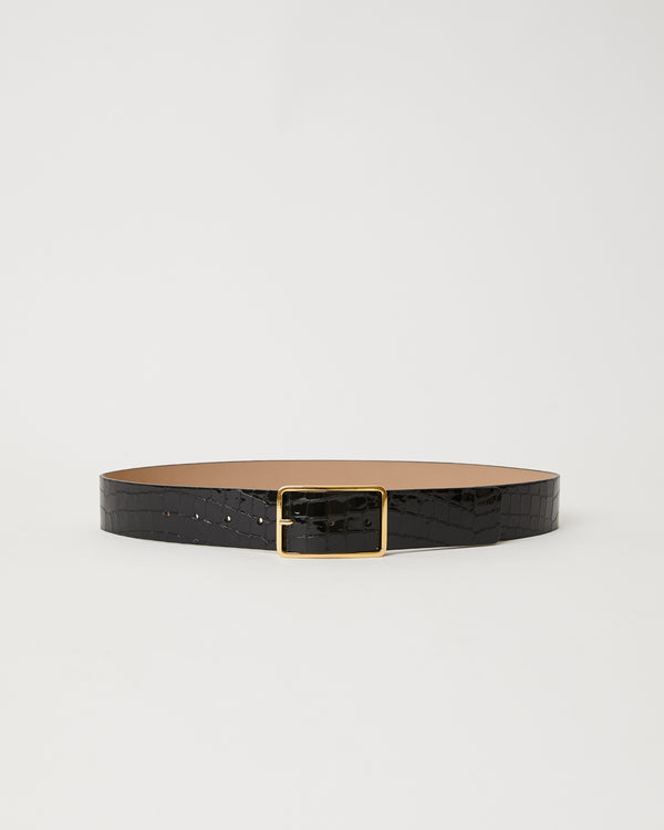 b low the belt MILLA CROCO LUSTER LEATHER BELT