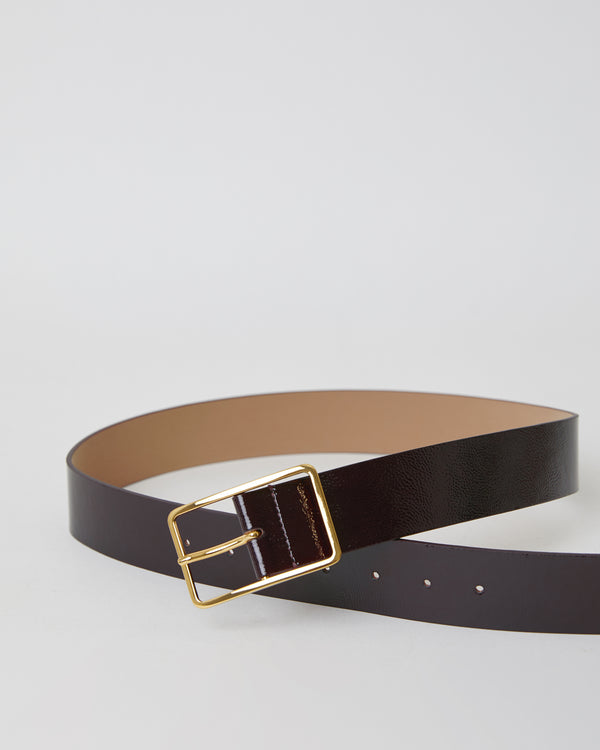 B Low The Belt MILLA GLOSS LEATHER BELT
