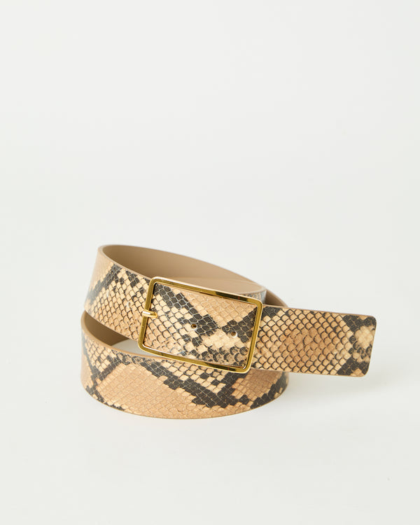 B Low The Belt MILLA PYTHON LEATHER BELT