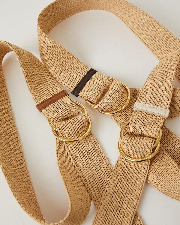 B Low The Belt TUMBLE MEADOW STRAW BELT
