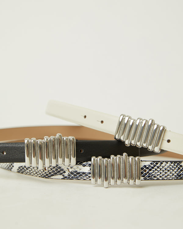 B Low The Belt VESNA MINI PYTHON LEATHER BELT