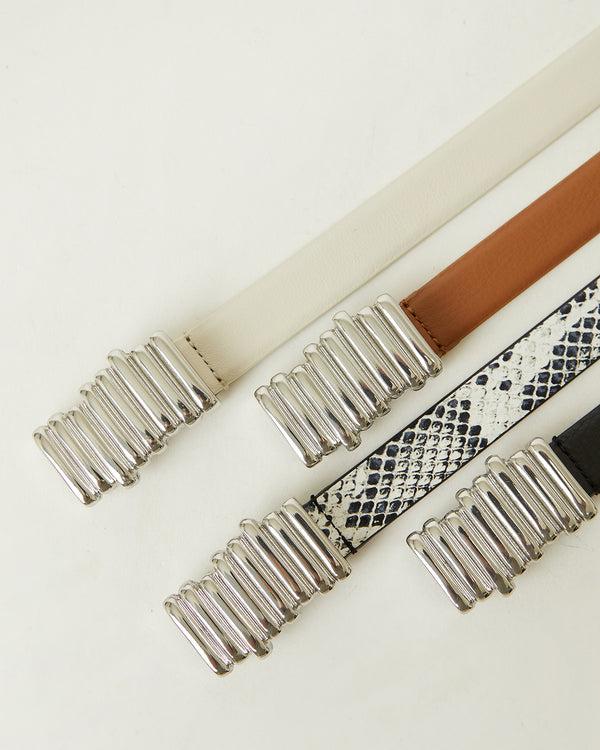 B Low The Belt VESNA MINI PYTHON LEATHER BELT