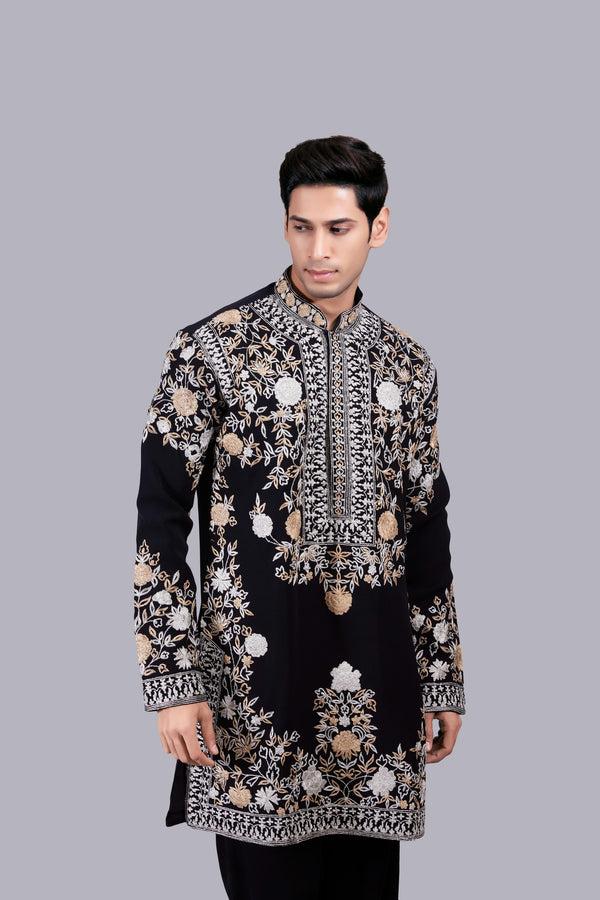 B More BLACK BOOMARIYO GOLD HAND KURTA