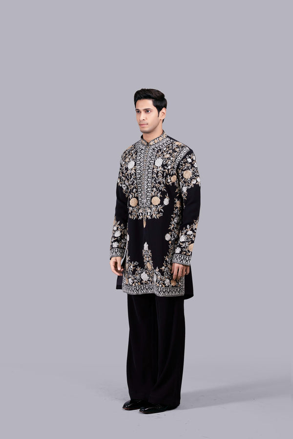 B More BLACK BOOMARIYO GOLD HAND KURTA