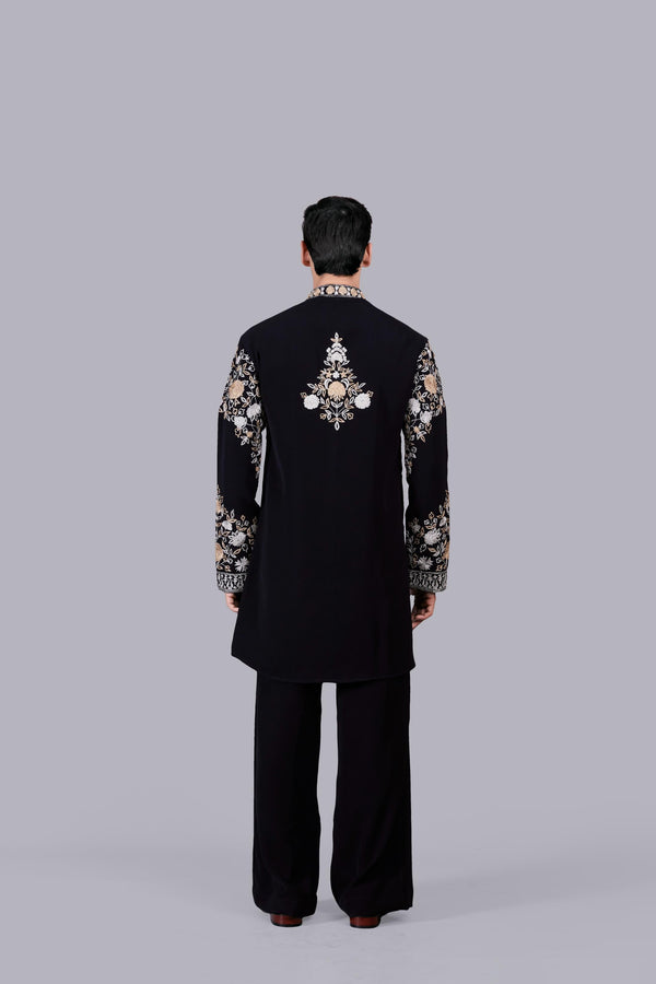 B More BLACK BOOMARIYO GOLD HAND KURTA