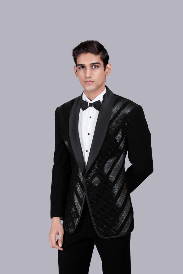 B More BLACK BOOMARIYO PIPING WORKT SUIT