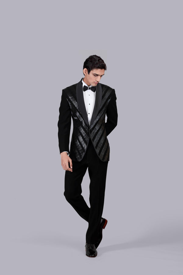 b more BLACK BOOMARIYO PIPING WORKT SUIT