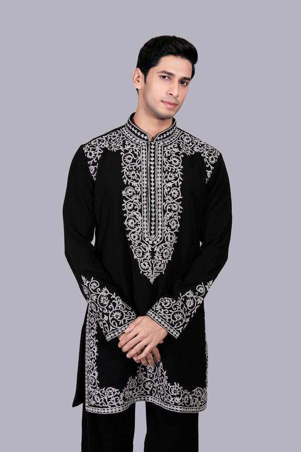 B More BLACK BOOMARIYO THREAD WORK KURTA