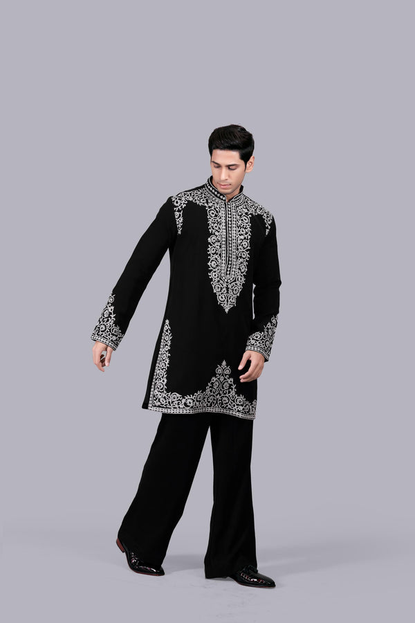 B More BLACK BOOMARIYO THREAD WORK KURTA