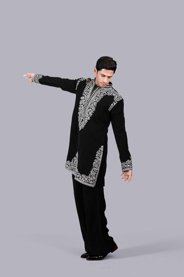 B More BLACK BOOMARIYO THREAD WORK KURTA