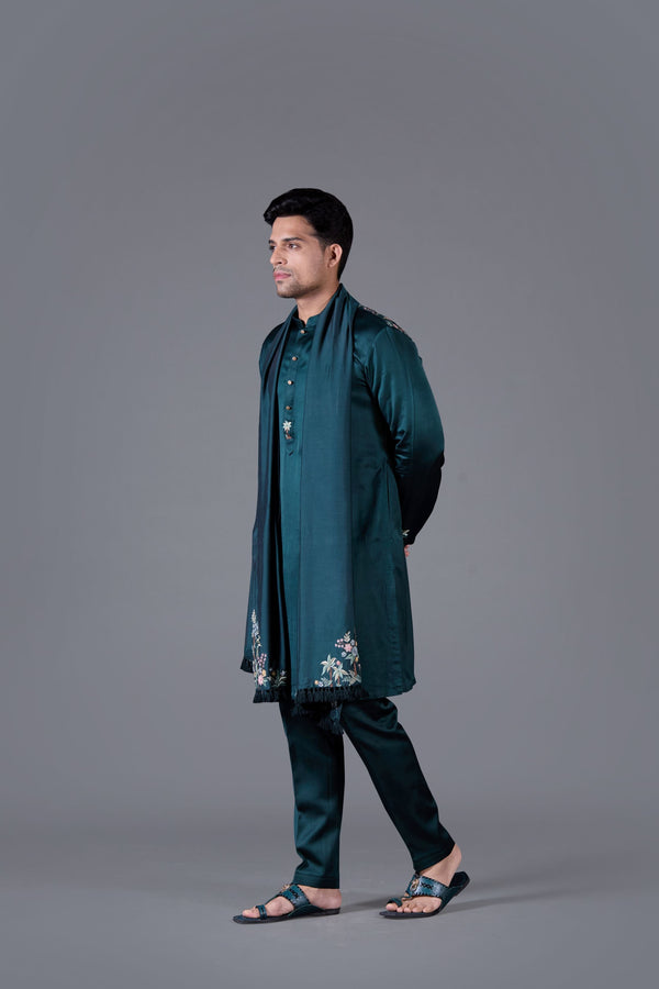 B More Enchanted Forest Kurta Set With Dupatta