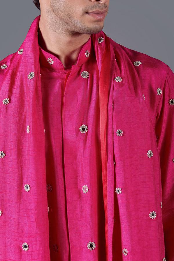 B More Fuchsia Mirage Kurta Set