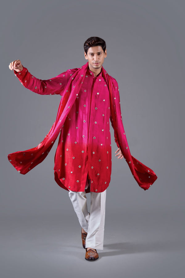 b more Fuchsia Mirage Kurta Set