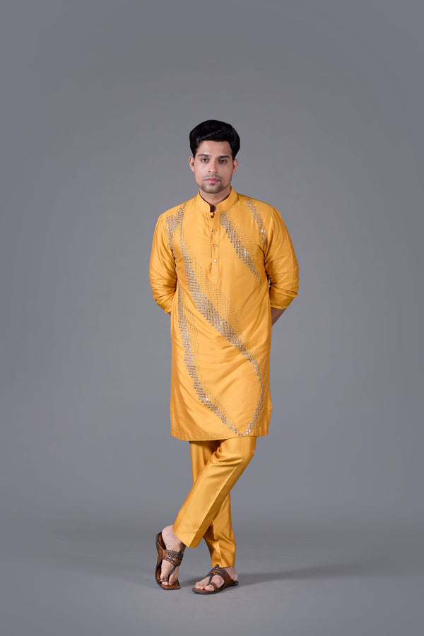 b more Golden Ember Kurta Set