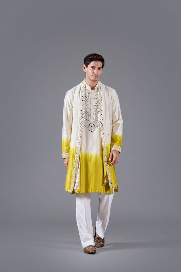 b more Golden Mirage Kurta Set