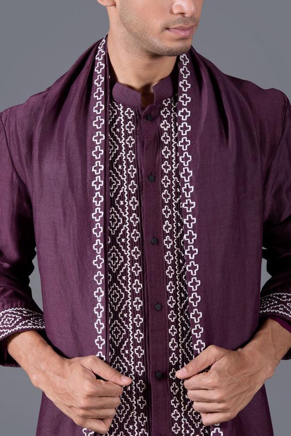 B More Imperial Amethyst Kurta Set