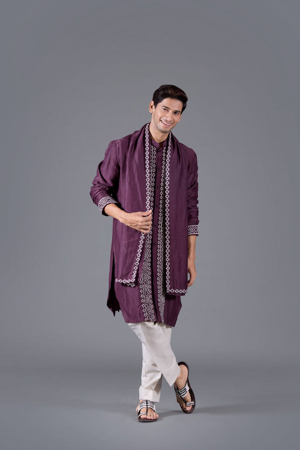 B More Imperial Amethyst Kurta Set