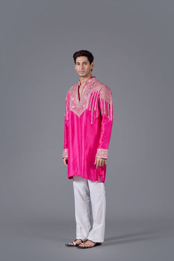 B More Imperial Magenta Kurta