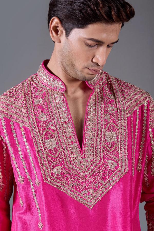 B More Imperial Magenta Kurta