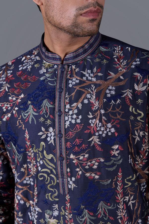 B More Indigo Royale Kurta