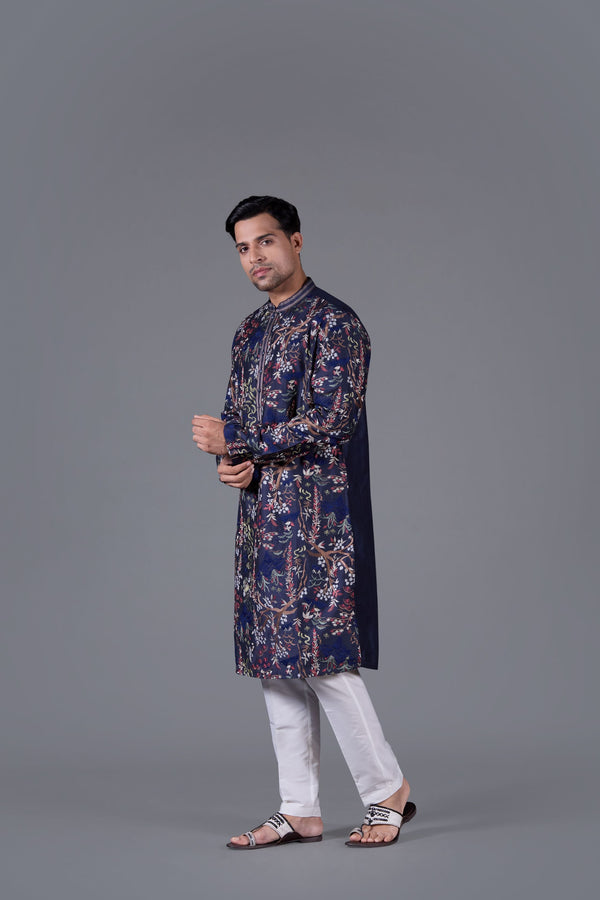 B More Indigo Royale Kurta