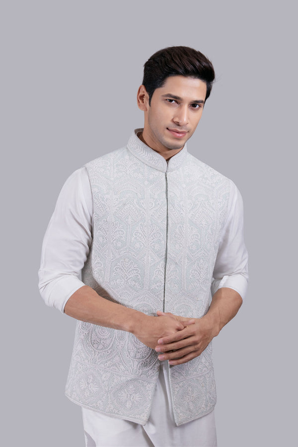 B More MINT MATKA SILK THREAD ARI WORK BUNDI SET