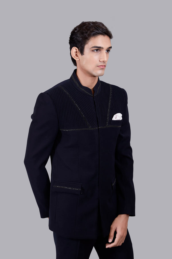 B More NAVY BLUE BOOMARIYO PINTEX WORK JODHPURI