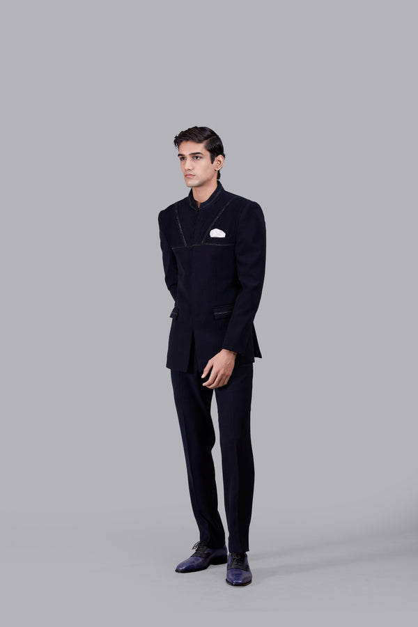 B More NAVY BLUE BOOMARIYO PINTEX WORK JODHPURI