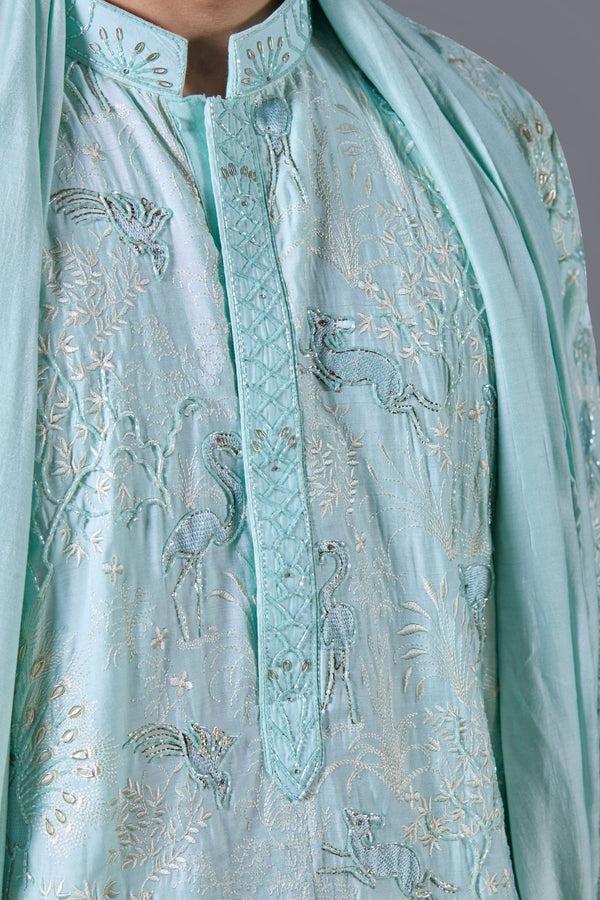 B More Neptune Glow Kurta Set With Dupatta