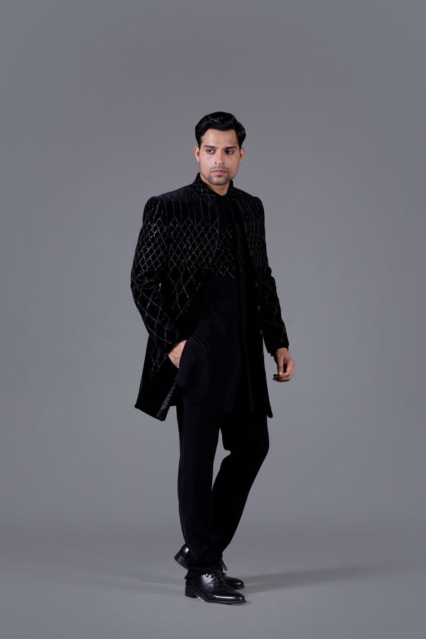 B More Nocturnal Brilliance Indo-Western Set