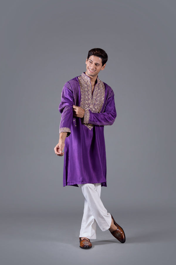 B More Orchid Majesty Kurta