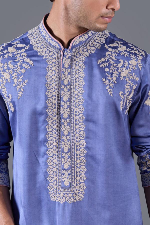 B More Sapphire Grace Silk Kurta